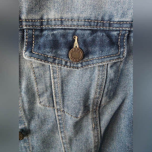 Ali Dee Western Sequin Bow Denim Jacket ✨ Glam Cowgirl Coquette - Picture 5 of 12